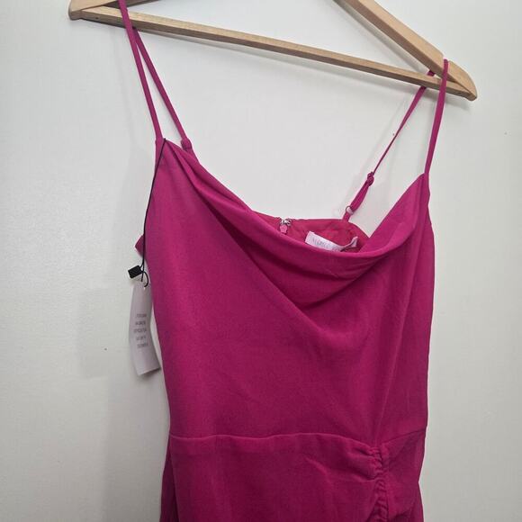 REVOLVE More to Come Mileva Ruched Mini Dress XS Fuchsia Pink - Picture 5 of 8